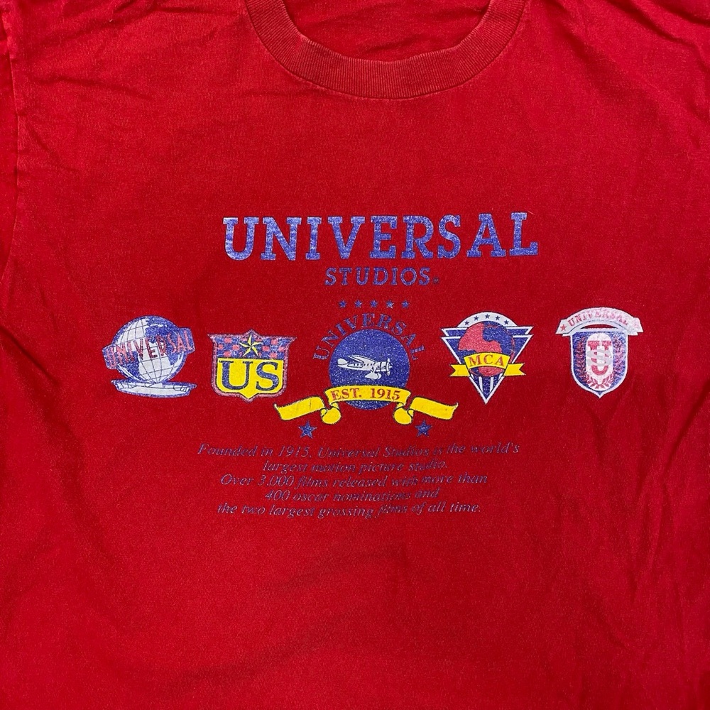 VTG Universal Studios Red Short Sleeve Tee Mens S/M - Picture 2 of 9
